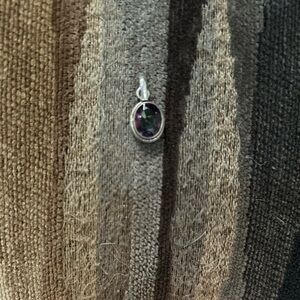 Sterling Silver and Mystiv Topaz Pendant EUC LIKE NEW